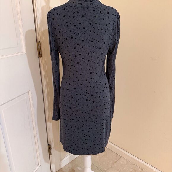 Boden‎ Betty Dress Size 2 Gray Black Cosmic Stars Soft STRETCHY Swingy Comfy - Picture 12 of 12